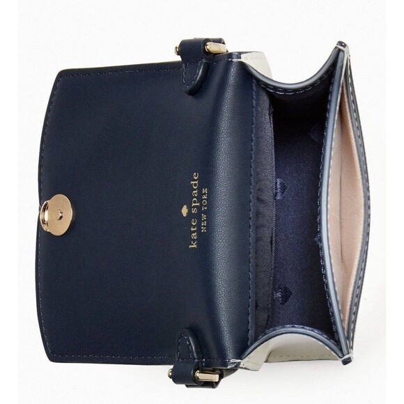 New Kate Spade Dancing Cherries Print North South Flap Crossbody Cream Multi - Picture 4 of 5